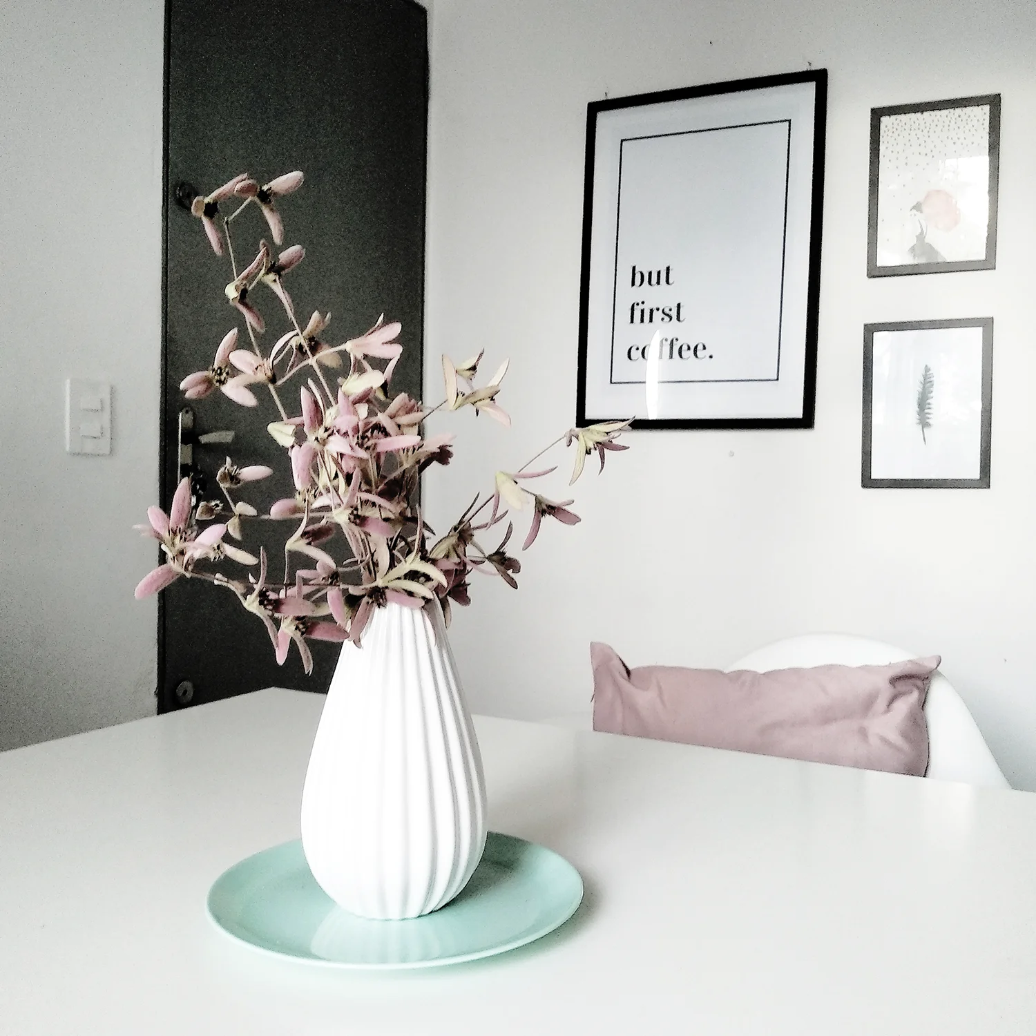 decoração rose menta e lilás