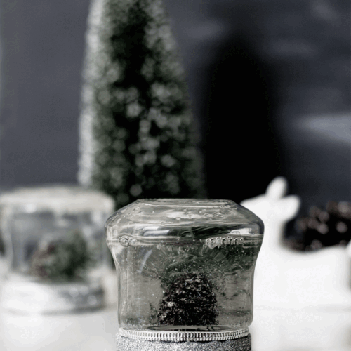 faça seu próprio globo de neve de natal