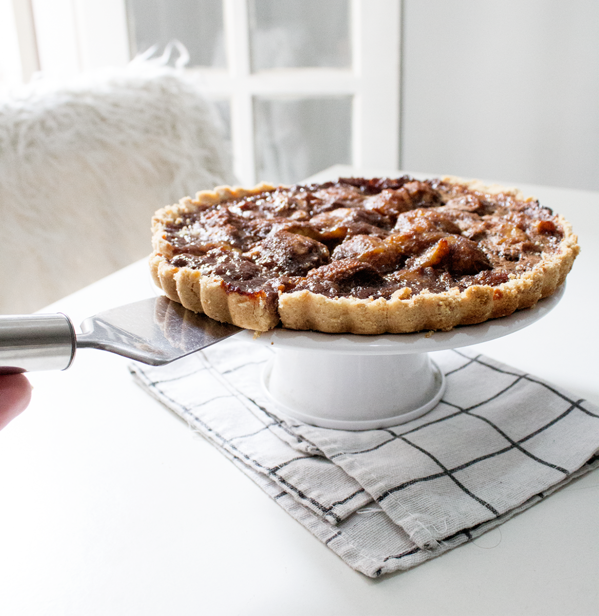 Torta de banana e canela
