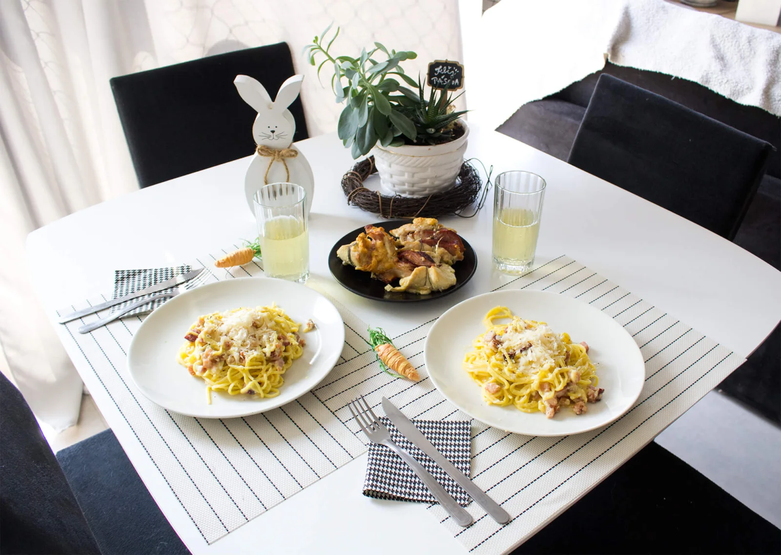 Um simples almoço de páscoa