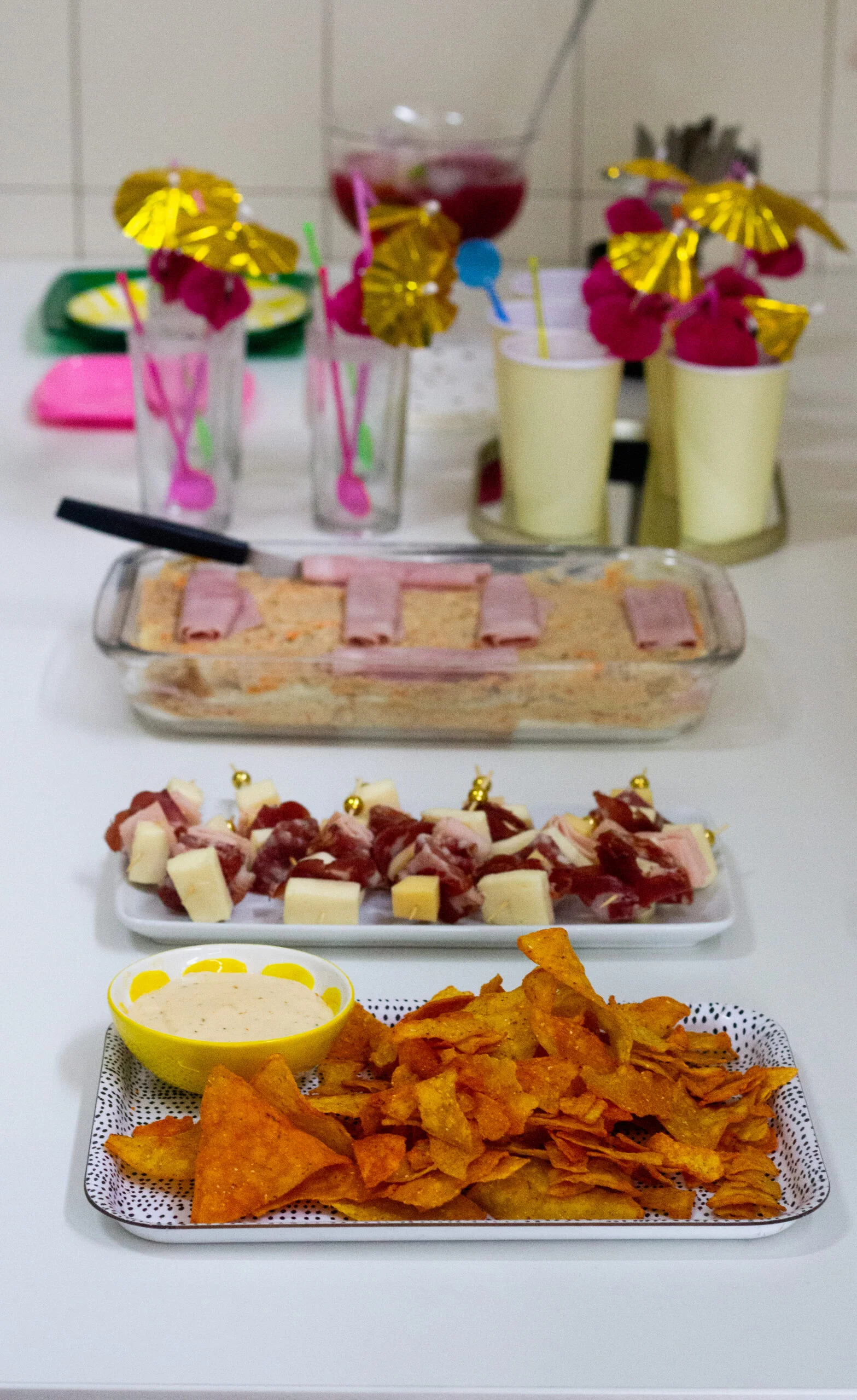 comidas para uma festinha tropical