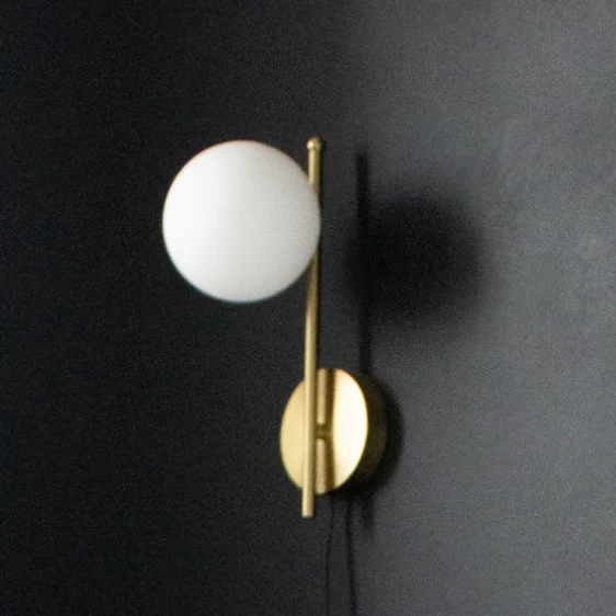 Luminária de parede de bolinha