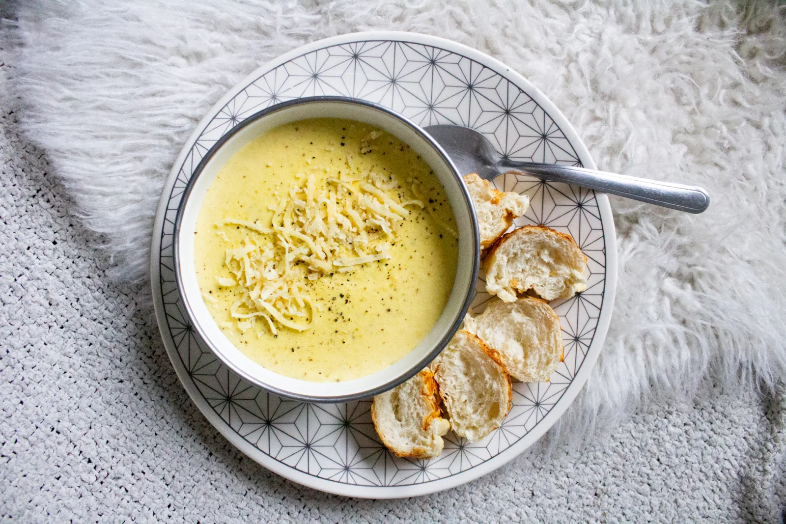 Creme de milho com parmesão