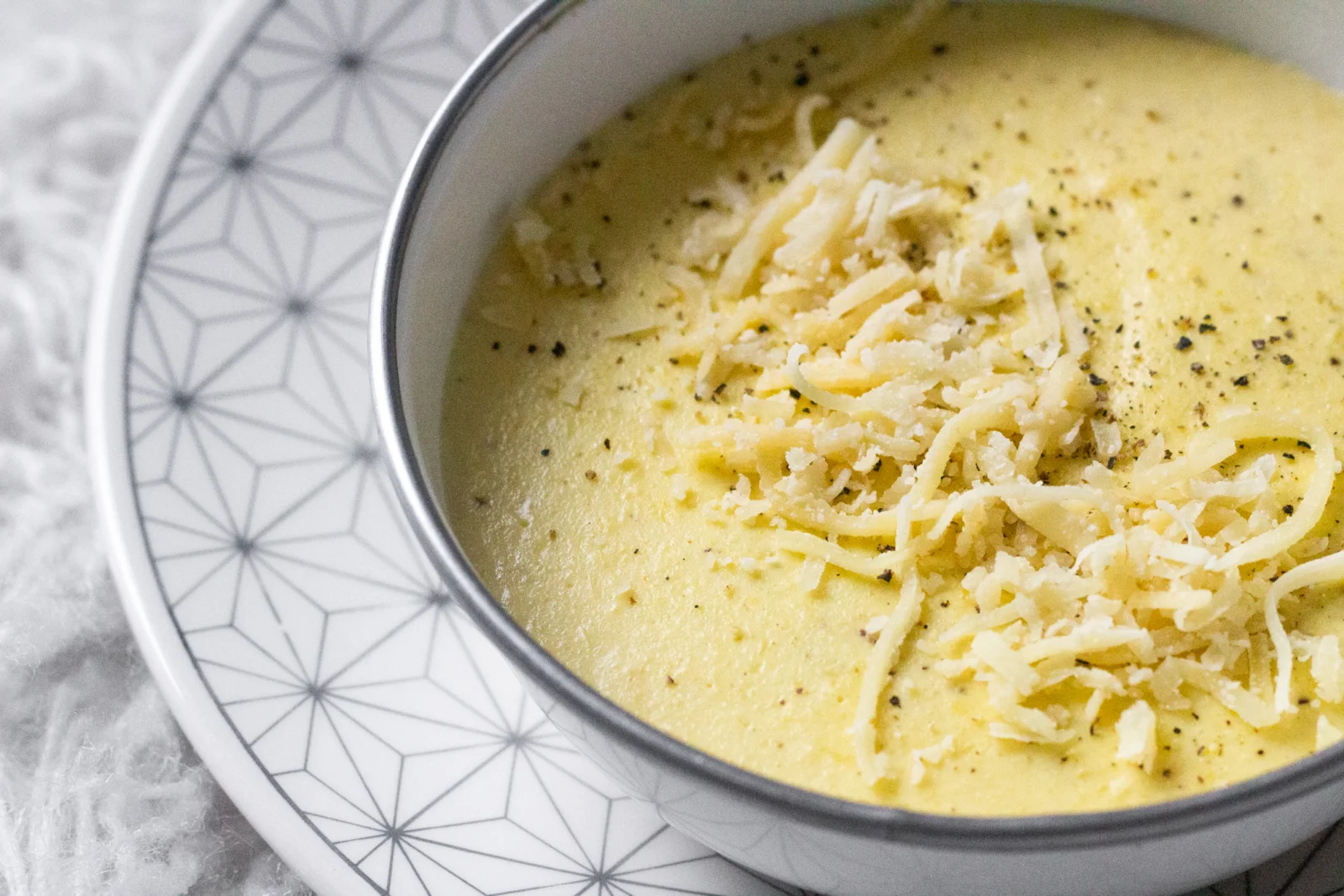 Creme de milho com parmesão