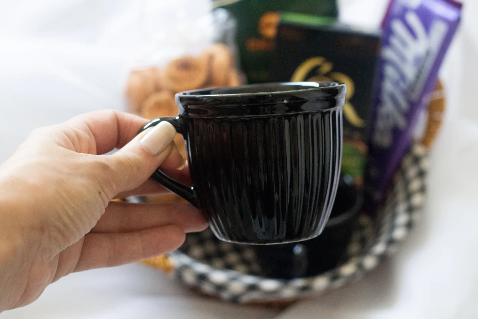 Uma cesta de café para presentear meu pai