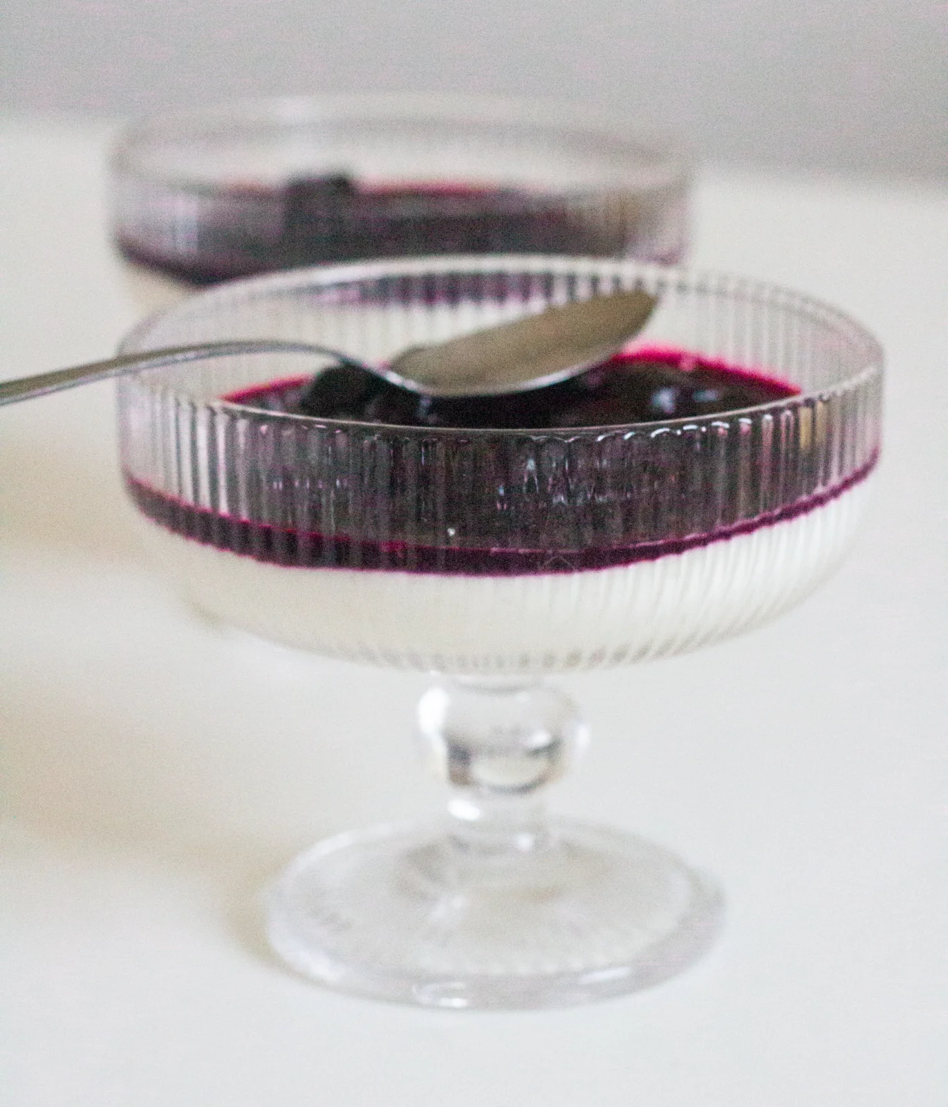Pudim de Blueberry